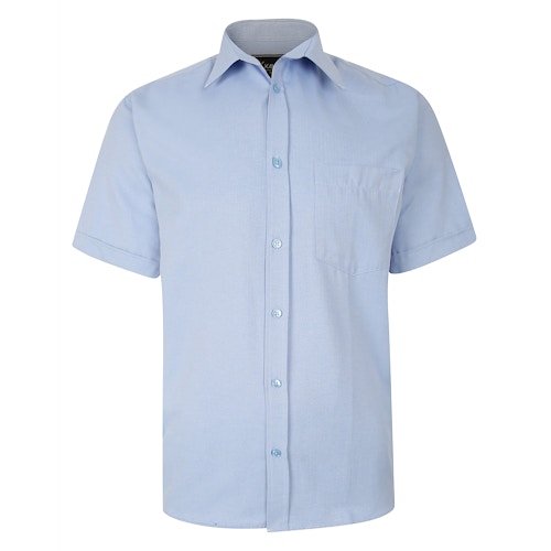 KAM Lässiges Herringbone-Hemd Blau